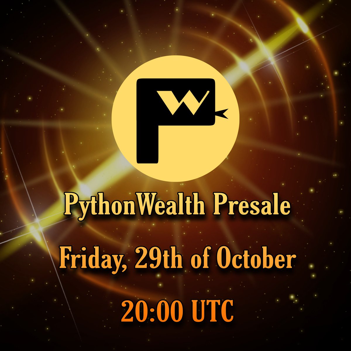 Ferezila's tweet photo. ✴️ PythonWealth Presale ✴️ 
✳️ Friday, 29th of October, 2021✳️
🔸20:00 UTC on Pinksale🔸
Link: https://t.co/5qCp2tkR66
✅ Full Tech Audited  
✅ Buy 25% cheaper than Launch
✅ 40 of total supply was Burned
✅ The rest of the tokens are locked
Check TG: https://t.co/EA49zvfYXU https://t.co/5UZelYvTyc