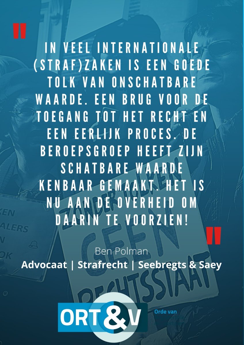 Hartelijk dank voor je steun @Ben_Polman. Inderdaad is nu #overheid aan zet <a href="/Het_OM/">Openbaar Ministerie</a> <a href="/ministerieJenV/">Ministerie van Justitie en Veiligheid</a> Delen = lief mensen. @AdvocaatBouwman <a href="/Nix020/">Lucien Nix</a> <a href="/tbsadvocaat/">Jan-Jesse Lieftink</a> @Advo_Veldheer <a href="/jeadvocaat/">Richard Korver</a> <a href="/RobertMalewicz/">Robert Malewicz</a> #TolkenEnVertalersInActie @loukekorfker <a href="/natashenka007/">Natasha Cloutier</a> @JouwVertaler