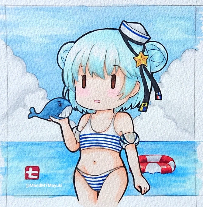 「寒すぎて………」
 #艦これ #サミュエル・B・ロバーツ 