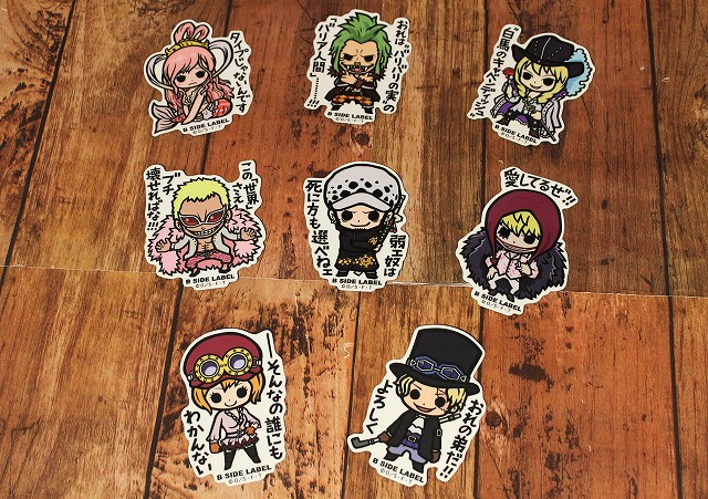 新商品】 B-SIDE LABEL ワンピースコラボステッカー 第4弾 各385円