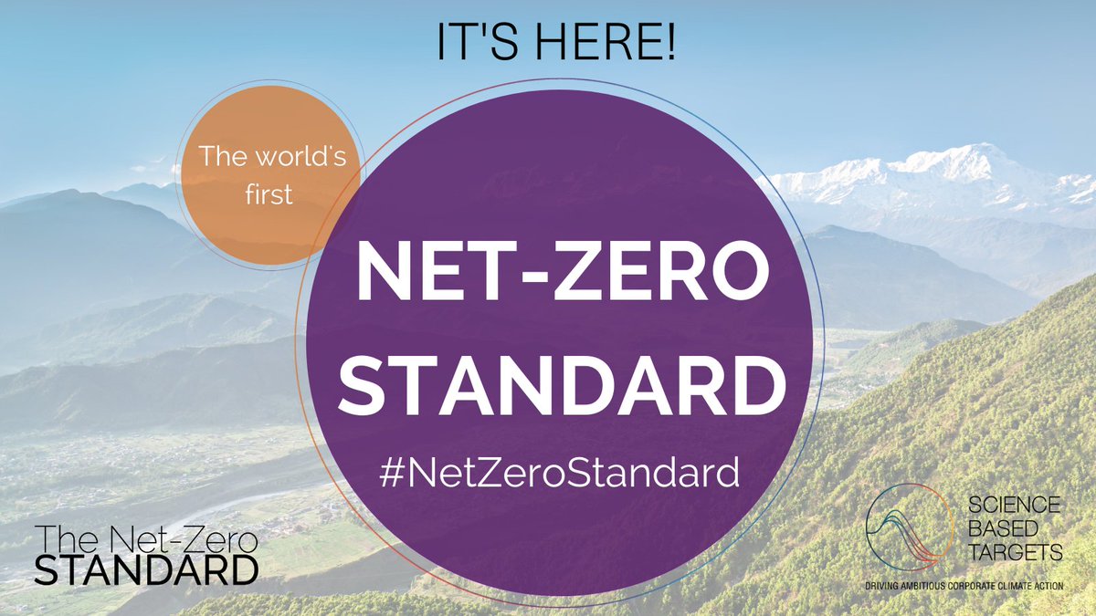 sciencetargets's tweet photo. LAUNCHED TODAY!

The world's first #NetZeroStandard for corporates has arrived. 🎉

This is a momentous leap towards halting global temperature rise to 1.5°C.

Be sure to join our exciting virtul events happening today. Find out more: https://t.co/ilaBfWpBQ1 https://t.co/s7ngFWkRh4