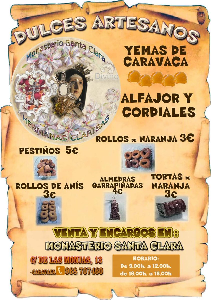 CaravacaKarma's tweet photo. Haz tu encargo.
#Navidad #DulcesNavidad #Caravaca #CaravacadelaCruz https://t.co/3xWeZipnQW