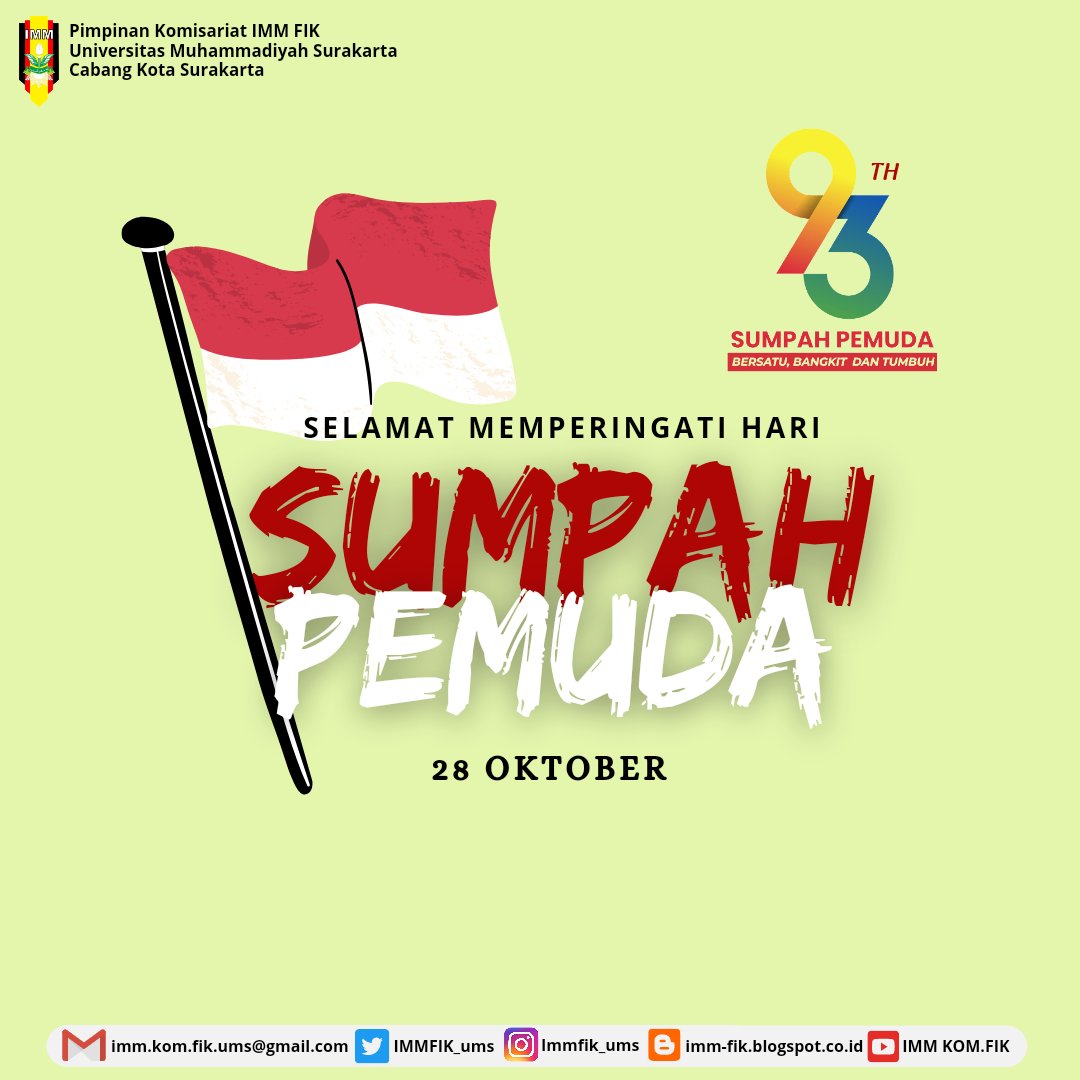immfik_ums's tweet photo. [Selamat Memperingati Hari Sumpah Pemuda]

Cek selengkapnya di : https://t.co/IOH5jIugQZ

#sumpahpemuda
#immfik
#immsolo
#fastabiqulkhairat https://t.co/OWato1zyZF