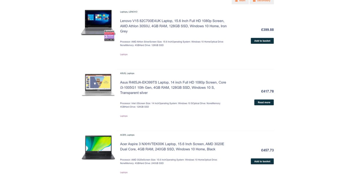 100's of new items of stock from Gaming PC's, Office PC's Accessories, Hard Drives, CCTV, Gadgets AND 3 pages of BRAND new Laptops being added to our website. 

Stay tuned for the go live date!