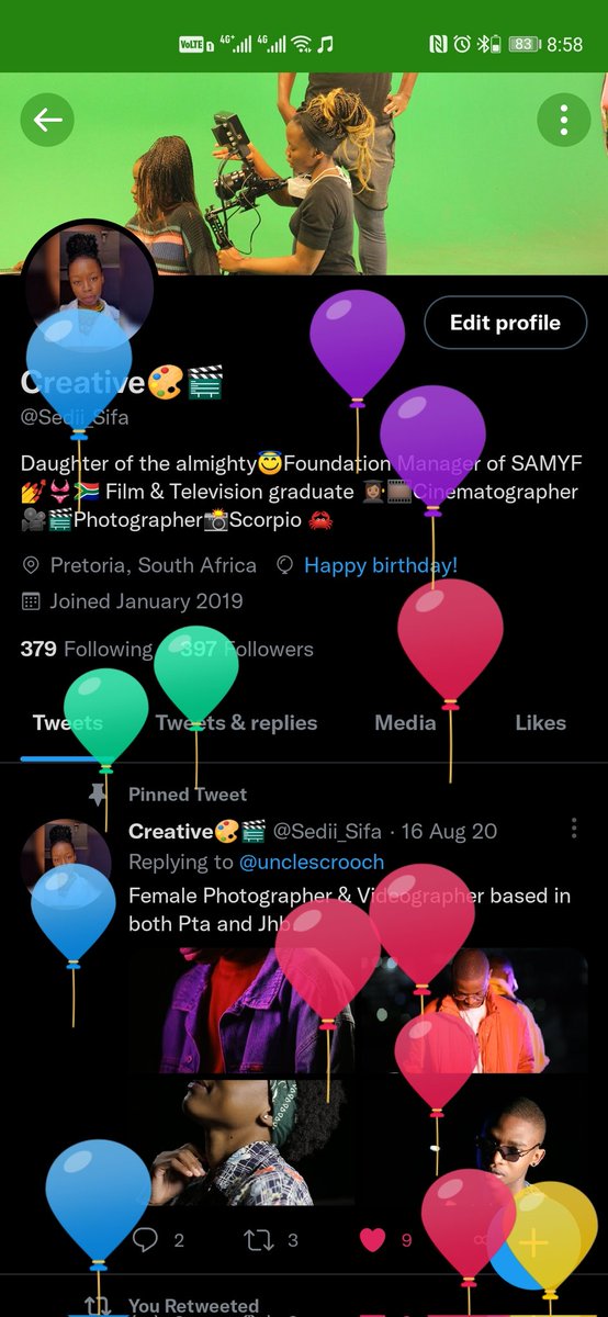 Every day is truly a gift, and today I get to celebrate crossing over a whole year's worth. Thank you Lord for your mercy that is new every morning. 🙏🏾✨⠀ HAPPY BIRTHDAY TO ME! 🥳🎉 And there goes my balloons. 🤭🎈
