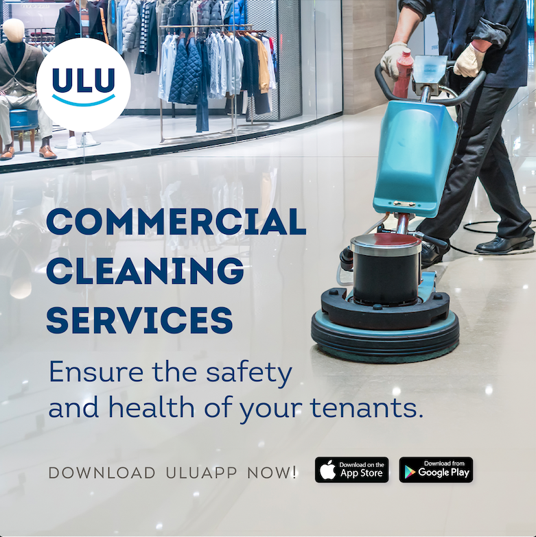 ULUClean's tweet photo. When it comes to cleaning your property the proper way, it is always best to stick with experience, quality, and professionalism. Commercial cleaning is our specialty. 

Download #ULUAPP now, available in Google Play &amp; App Store, to book our services! https://t.co/gI4DQYnfyM