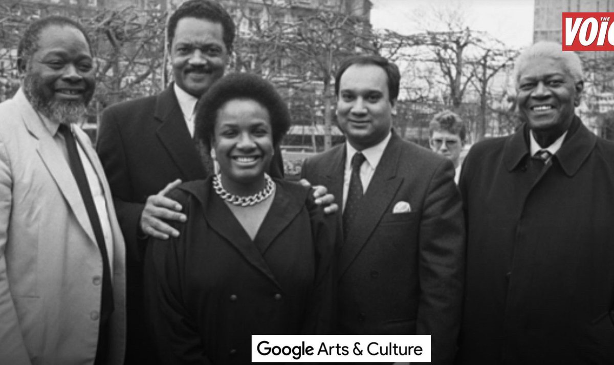 To mark #BlackHistoryMonth a 30+ year old photo of: the legendary Bernie Grant; the American civil rights giant Jesse Jackson; Keith Vaz; Lord David Pitt only the second black man to sit in the House of Lords and me <a href="/TheVoiceNews/">The Voice Newspaper</a> <a href="/MirandaGrell/">Miranda Grell</a>