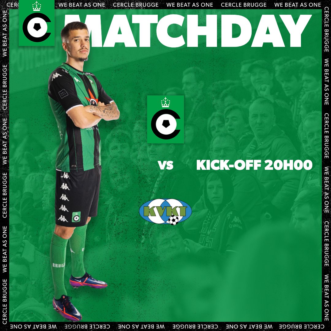 cercleofficial's tweet photo. 𝙼𝙰𝚃𝙲𝙷𝙳𝙰𝚈! 🟢⚫️ 

🏆 Onze #CrokyCup-campagne start vanavond met een thuiswedstrijd tegen KVK Tienen! 

🎫 Tickets beschikbaar via https://t.co/rKVHr6wlbe én straks vanaf 18h30 aan de loketten! #levecercle https://t.co/B09kXhsJBW