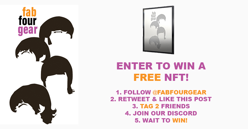 fabfourgear's tweet photo. FREE Genesis VIP pass NFT! 24 hrs to win! 
How to enter:
🎸Follow @fabfourgear!✅
🎸Like  this post!✅
🎙Retweet!✅
🎙Tag 2!✅

Wait to win! Raffle happens tomorrow 9:44AM!
#NFTgiveaway #FreeNFT #nftcollectors https://t.co/tCfvhiRzsR