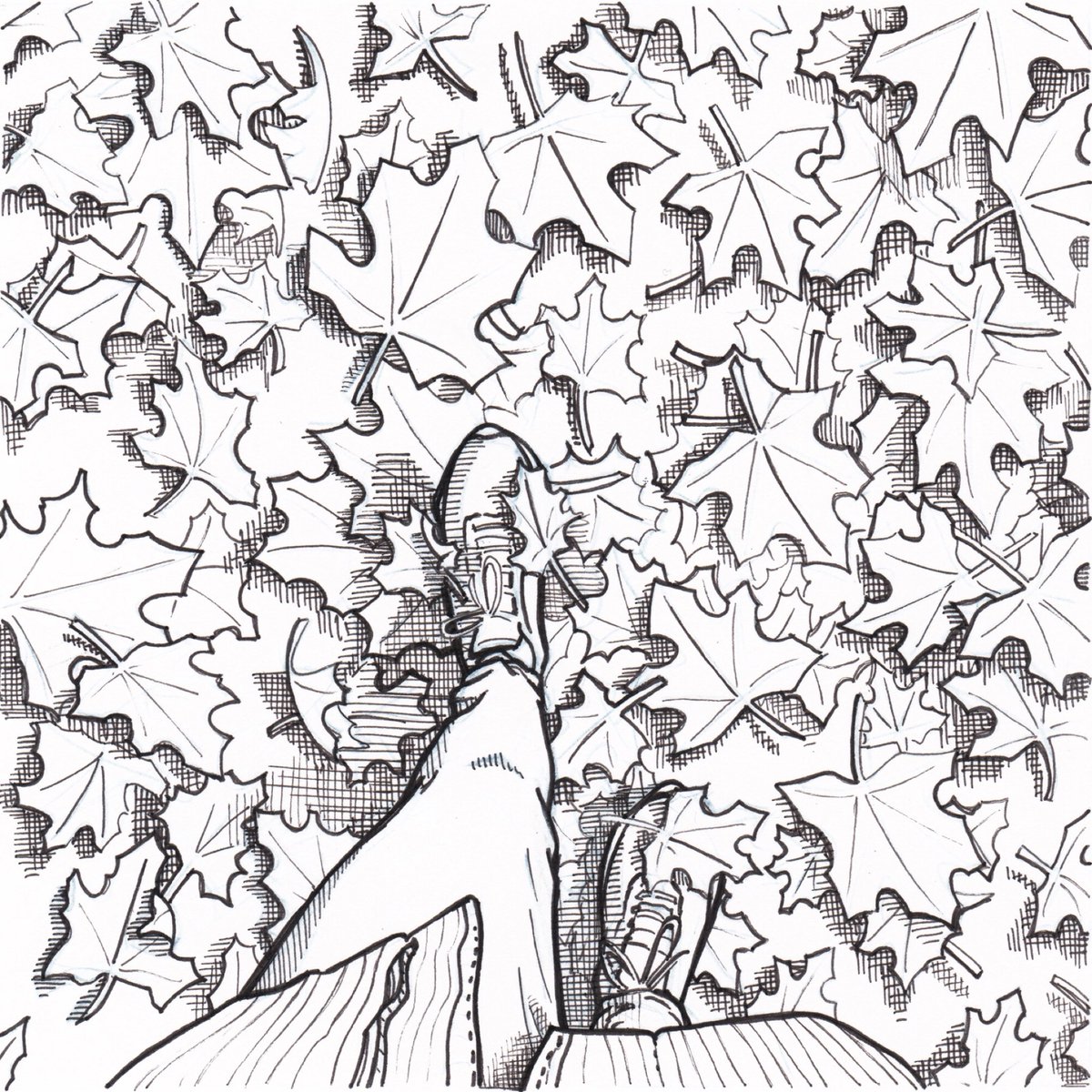ARTIFdigitalart's tweet photo. Inktober / day 28 / crispy

#inktober #inktober2021 #inktobercrispy #inktober2021crispy #inkdrawing #illustration #drawing #inktoberchallenge #handdrawn #ink #inkonpaper #inktoberday28 #crispy #blackandwhite #autumn #foliage #orangeleafs #dryleaves #walkingthroughtheleaves https://t.co/fvKpLx785r