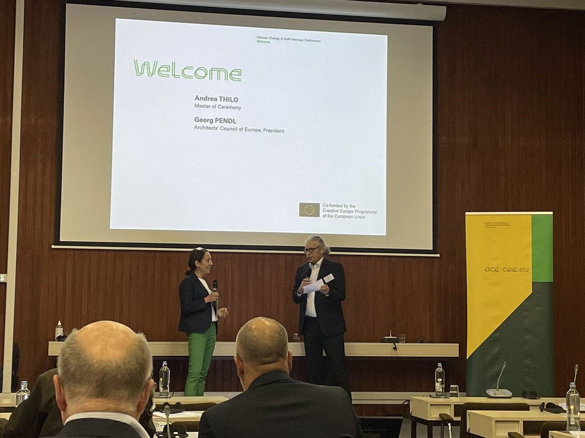 MariaHansen67's tweet photo. Start of the #ACE climate conference in Brussels. Happy to join the architecture community as part of the #NewEuropeanBauhaus Collective in the closing panel today. @AndreaThilo presides here, amazing as ever. #COP26 https://t.co/ZD6NYobyTb