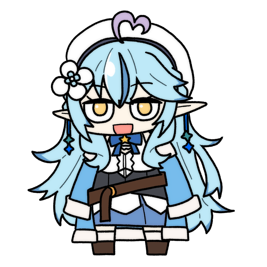 雪花ラミィ 「#LamyArt
SDラミィちゃん 」|honmirinのイラスト