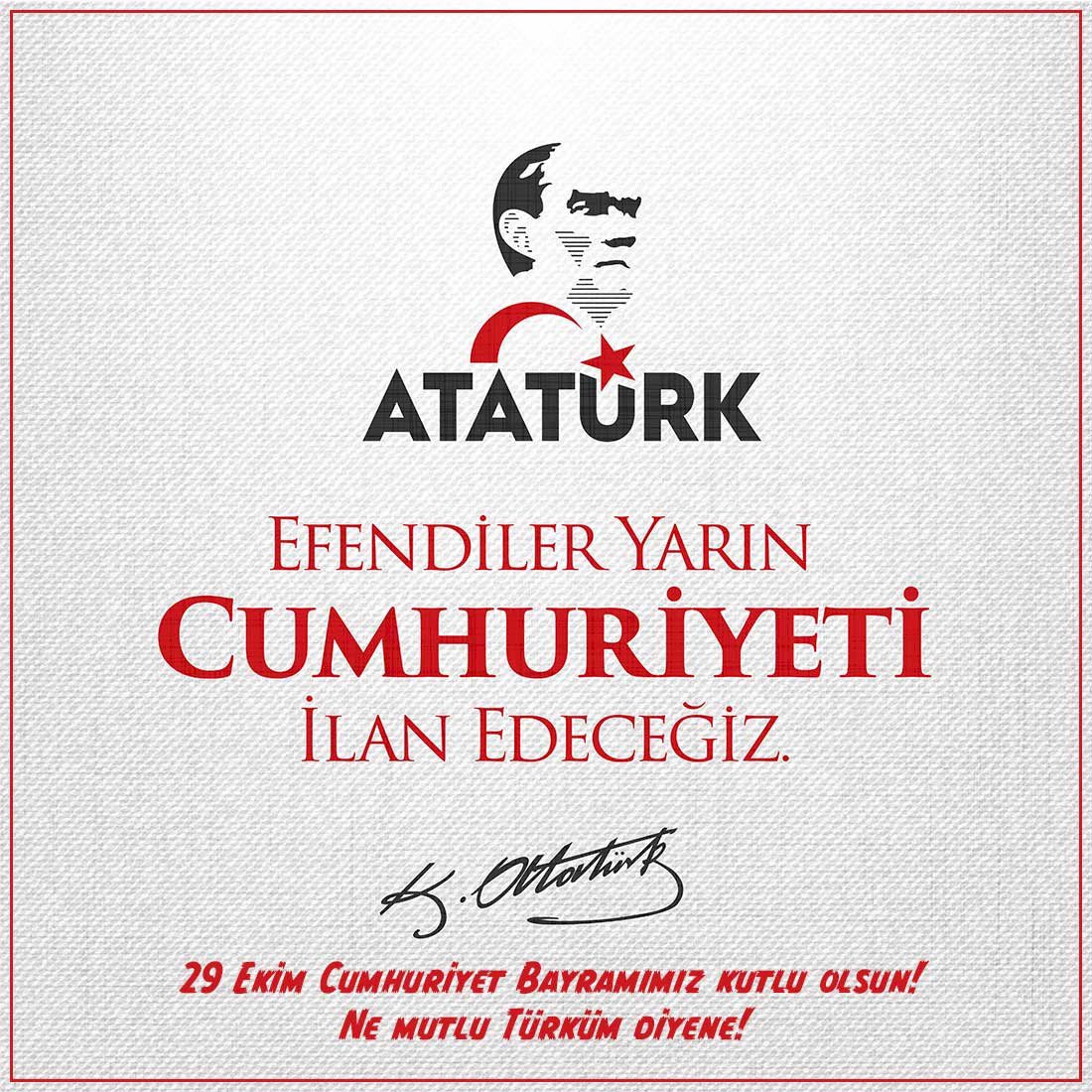 #CumhuriyetBirAtatürkDestanıdır