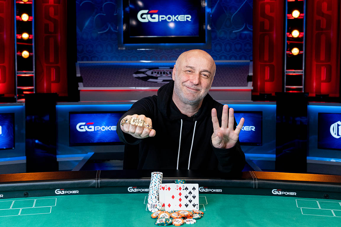 WSOP's tweet image. Farzad Bonyadi takes down the $10,000 No-Limit 2-7 Lowball Draw Championship to earn $297,051 and his fourth gold bracelet.
📸: @timeweavers 
wsop.com/tournaments/up…