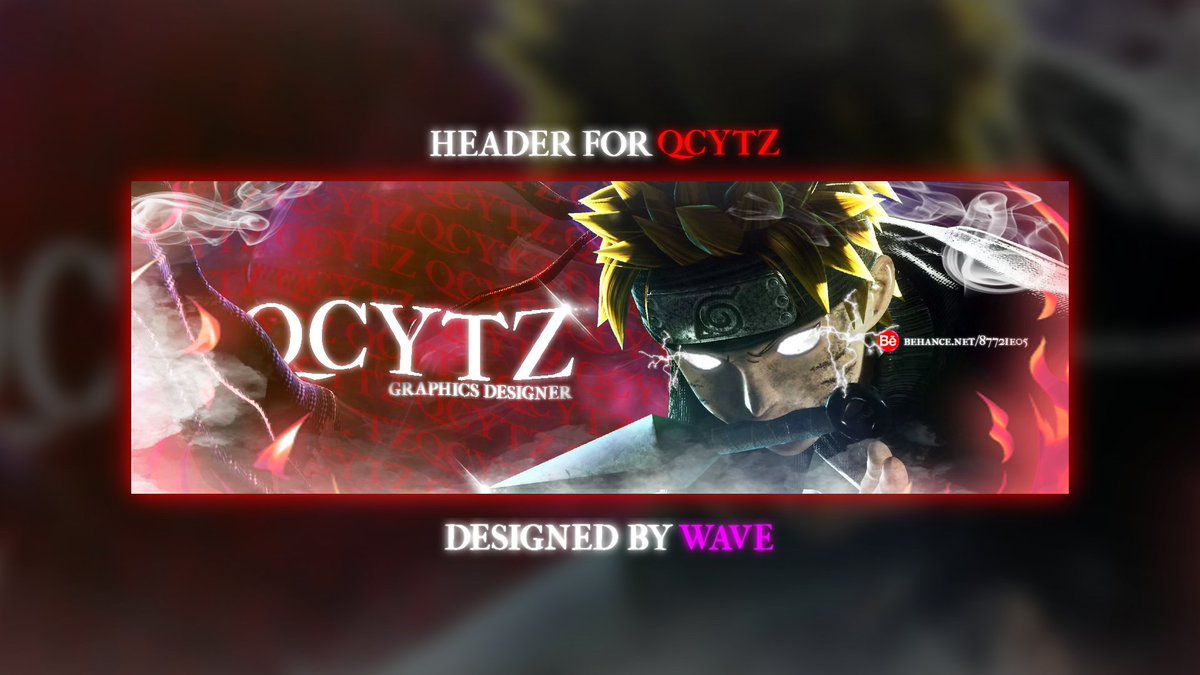 UhWaveee's tweet photo. Header for @Qcytz 
Designed by @WaveHD__ 
Theme: Naruto (red)
@HighestDrop @StudioInHD 

#KalebContest

Like ❤️ + Retweet ♻️ I will really appreciate it 🥰 https://t.co/5fj2cAimzE