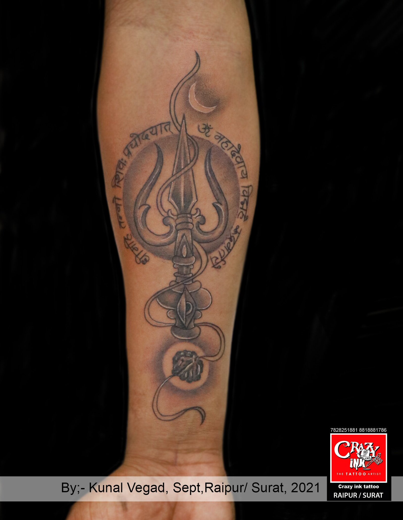 Lord ShivaTripalItattooRaipur  Tattoos I tattoo Portrait tattoo