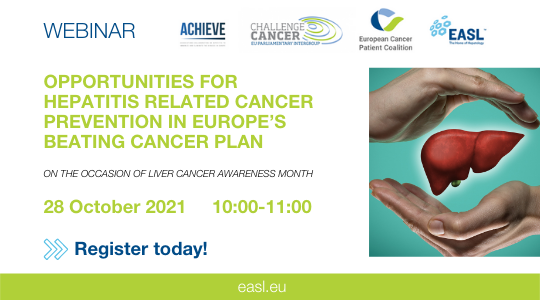 ChallengeCAN's tweet photo. Our webinar 'Opportunities for Hepatitis Related Cancer Prevention in Europe’s Beating Cancer Plan' starts in less than 1 hour!

Register to learn how #EUCancerPlan can beat #livercancer by exploiting hepatitis-related prevention opportunities in full! https://t.co/oBxVDAxAkS