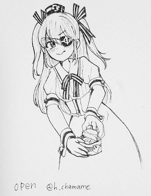 Inktober  opens a can of tuna with a Doya on her face,on the other hand Draculina fixs a water leak. 