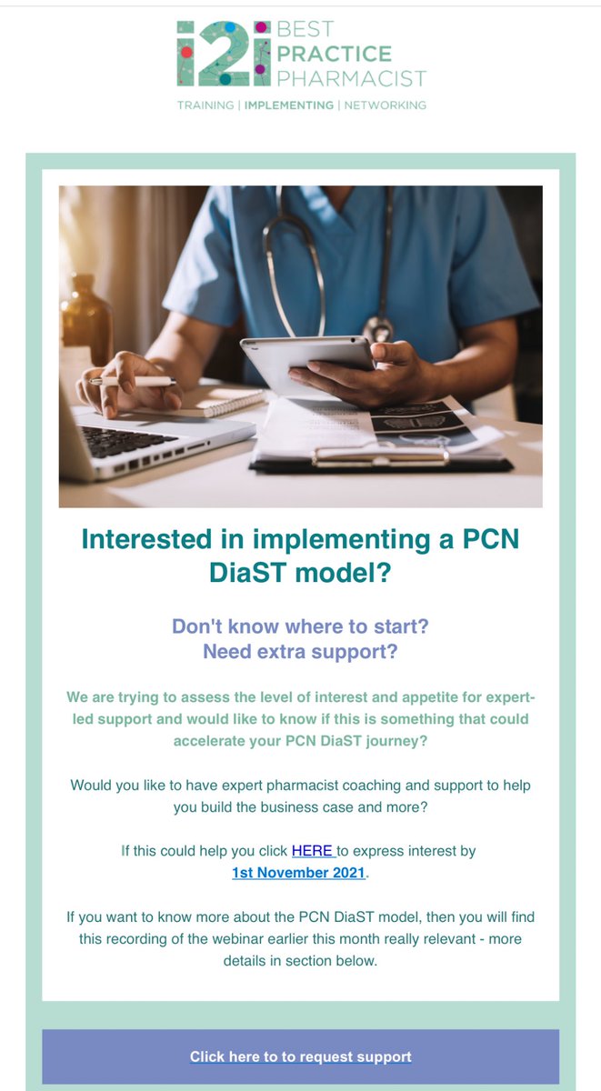 i2iPharmacist's tweet photo. Quickly gauging appetite of #GPPharmacists for implementing #PCN #DiaST model in primary care following recent publication & our superb webinar. Would you like to be support by top #pharmacists like @HannahBeba Clair Ranns & more on how to drive this? Email: i2i@soarbeyond.co.uk https://t.co/5gbAJIwjUE