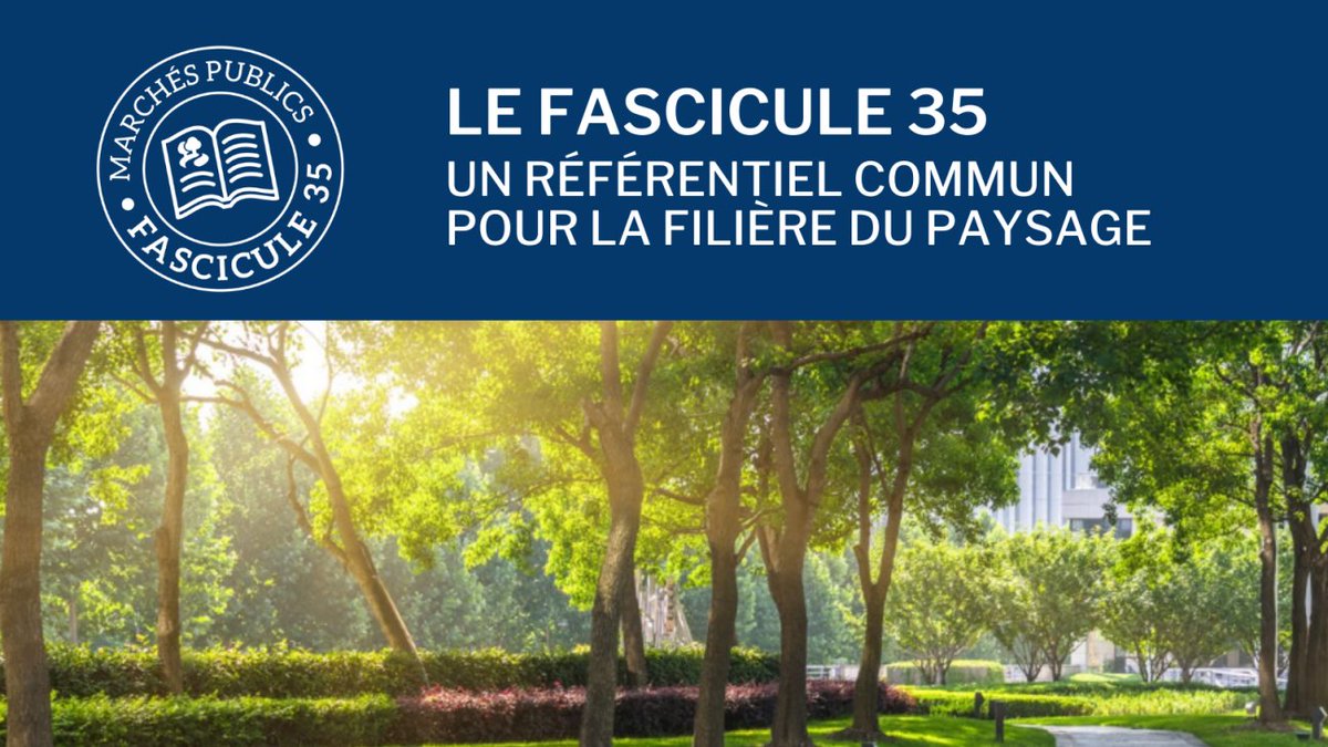 Le nouveau #fascicule35 vient de paraître au JO ! Ce référentiel commun à toute de la filière du #paysage s’impose à la commande #publique et sécurise les projets d’#aménagements paysagers.

👉 Pour en savoir plus : lesentreprisesdupaysage.fr/fascicule-35/