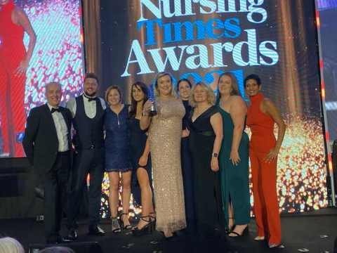 PdRampton's tweet photo. So proud to have been shortlisted and to share a table with the @NT_Awards  winners, massive congratulations to team Coral @RamptonWomens. Thank you all for a great night @AintreeAutism @AnneMNewham @NottsHealthcare https://t.co/jvzhOaNb5b