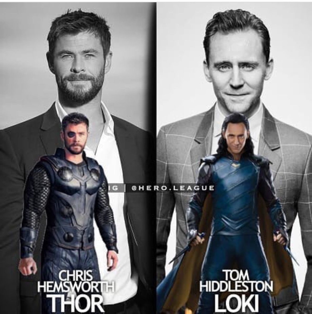 RT @binestom: Thor and Loki - brothers from another mother. 
#Thorsday https://t.co/8Hdlq8r5HO