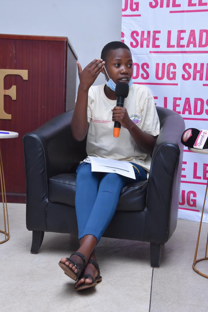 Ms.Betty a young person from bugiiri, thanked different ministries for putting girls first and emphasized sensitizing parents towards not having a negative impact on digital education and also called upon the government to make data accessible.
#GYWAndDigitalization 
#SheLeadsUg
