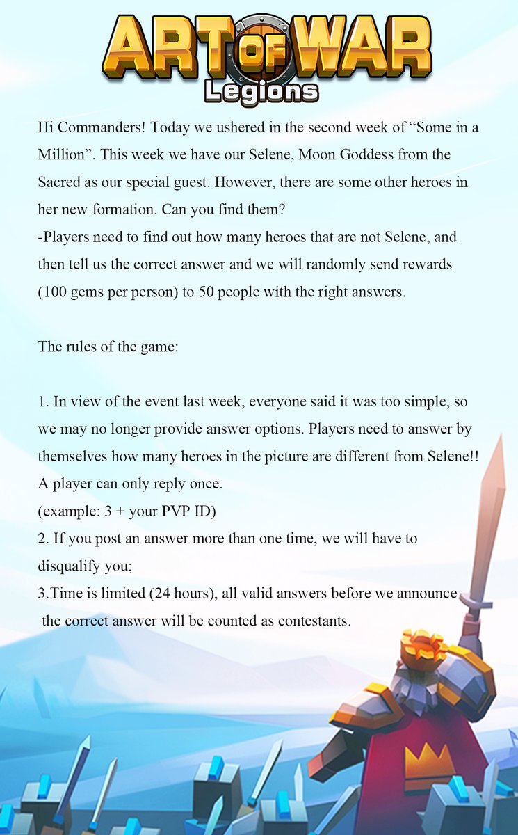 Art of War Official tweet media