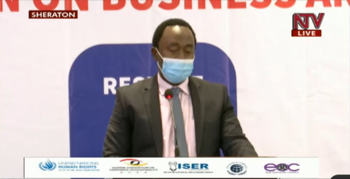 Hon. Member Chrispin Kaheru from @UHRC_UGANDA has noted that the urgency for the #NAPBHR has been met, now we are all called to action; in dissemination of the plan and ensuring that all stakeholders utilise the plan in their future actions especially businesses.
#NABHRLaunch