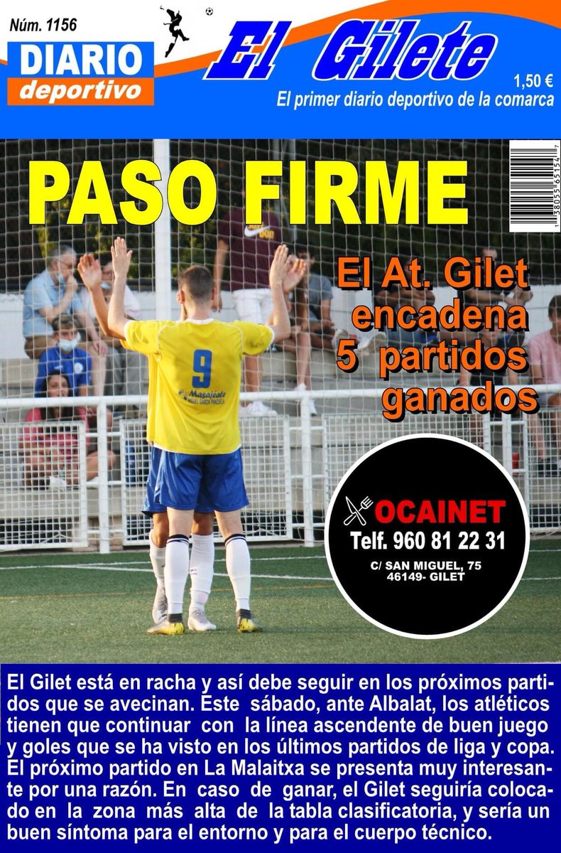 AtleticoGilet's tweet photo. 📰 #ElGilete 🔵⚪️ #Amateur ⚽️ #PrimerEquipo #2aRegional https://t.co/C1NWzzZhrp