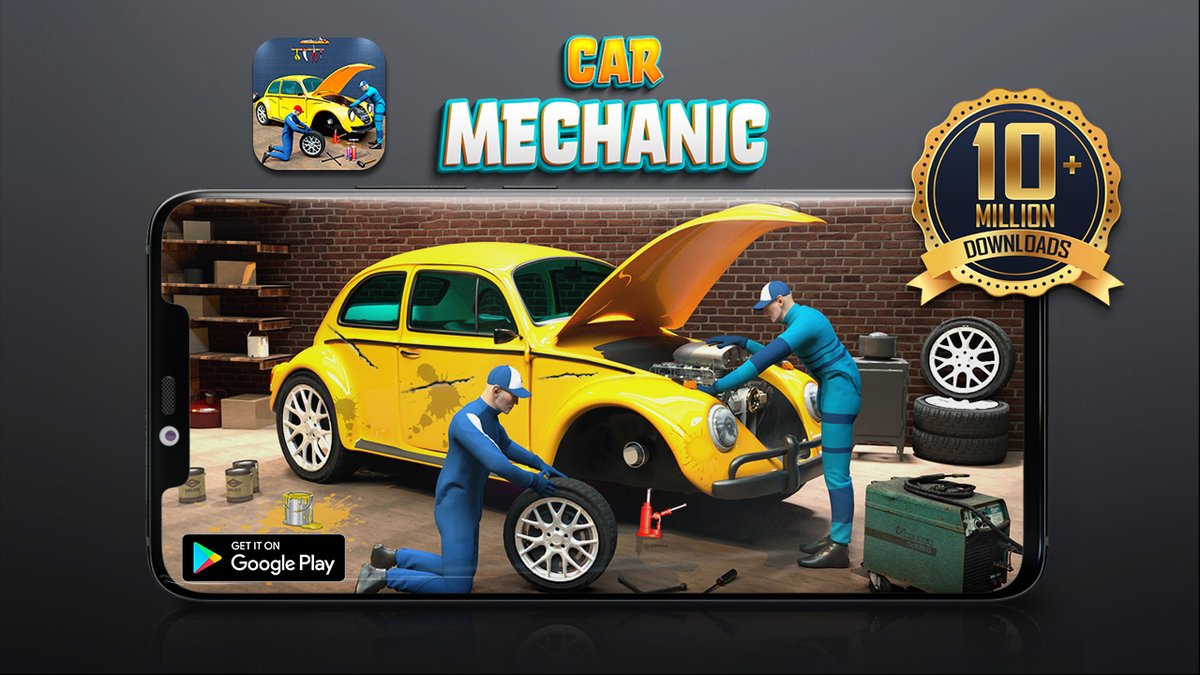 gamexisofficial's tweet photo. 10,000,000+ PLAYERS 🕺🏆🏅
⛳️VICTORY🏆
Another Achievement of Gamexis &amp; counting more &amp; more!
 ‘’CAR MECHANIC SIMULATION GAME’’ has reached 10 million downloads globally. 
Kudos to our mini players!
#10million🤞 📲https://t.co/ggY3GMJG3V https://t.co/bhoQZoahof