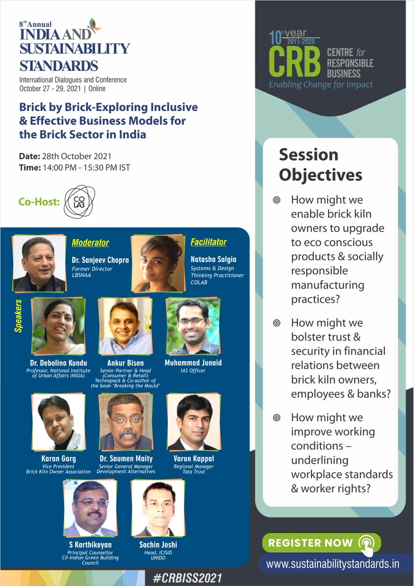Centre for Responsible Business (@centre4respbiz) on Twitter photo Starting soon!
ow.ly/X2xH50GzsEv
Join <a href="/ChopraSanjeev/">Sanjeev Chopra</a> Natasha Salgia, Debolina Kundu <a href="/dkundu1/">kundu debolina</a> , Ankur Bisen, Muhammad Junaid, Karan Garg, Saumen Maity, Varun Kappal, S Karthikeyan & <a href="/sachin_joshi/">Sachin</a> at #CRBISS2021!
📆 Today, 1400 IST
đź’» Virtual Starting soon!
ow.ly/X2xH50GzsEv
Join <a href="/ChopraSanjeev/">Sanjeev Chopra</a> Natasha Salgia, Debolina Kundu <a href="/dkundu1/">kundu debolina</a> , Ankur Bisen, Muhammad Junaid, Karan Garg, Saumen Maity, Varun Kappal, S Karthikeyan & <a href="/sachin_joshi/">Sachin</a> at #CRBISS2021!
📆 Today, 1400 IST
đź’» Virtual