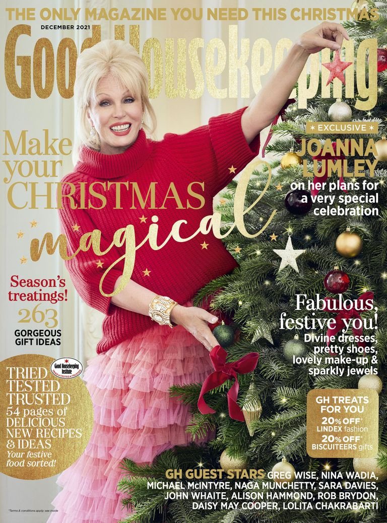 When we delivered the Christmas tree for <a href="/goodhousemag/">Good Housekeeping</a>’s front cover, the celebrity was kept top secret. 

We couldn’t be more delighted that it was <a href="/JoannaLumleyUK/">Dame Joanna Lumley</a>. 

The Christmas issue is on sale now and features a few Croft &amp; Cole Christmas trees. See if you can spot them!🌲