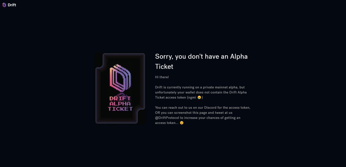 mibaripsvi's tweet photo. I would love to test the platform @DriftProtocol more
Could you give alpha ticket? 
my wallet: DggTGZ5Ejqokc7rTuWBjPwR4Md2G6qX18EPUrhEmxmcM https://t.co/u9gKMfgDd4