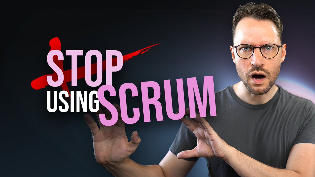 SimonHoiberg's tweet photo. ❌ STOP USING SCRUM

Especially if you're a startup!
There's a much better alternative.

🧵👇 https://t.co/o5useh02je