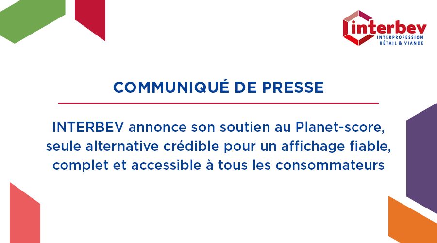 Interbev_fr's tweet photo. #AffichageEnvironnemental
Suite à la remise des conclusions des expérimentations menées depuis plusieurs mois dans le cadre de la loi AGEC, INTERBEV annonce son soutien au Planet-score, projet développé par l’@ITABinstitut et ses partenaires.
➡️CP : https://t.co/S8mx4cz0Ro https://t.co/2uHiOTI5Di