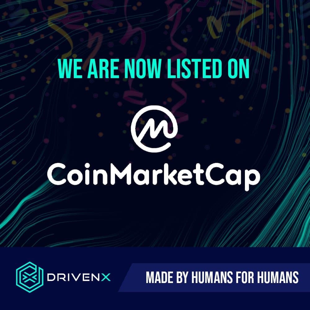 DRIVENx (DVX) is now officially listed on CoinMarketCap! 🎉

We are particularly proud of this accomplishment because it was made possible by our tireless work, and it means even more to us as a result!

DRIVENteam ❤️