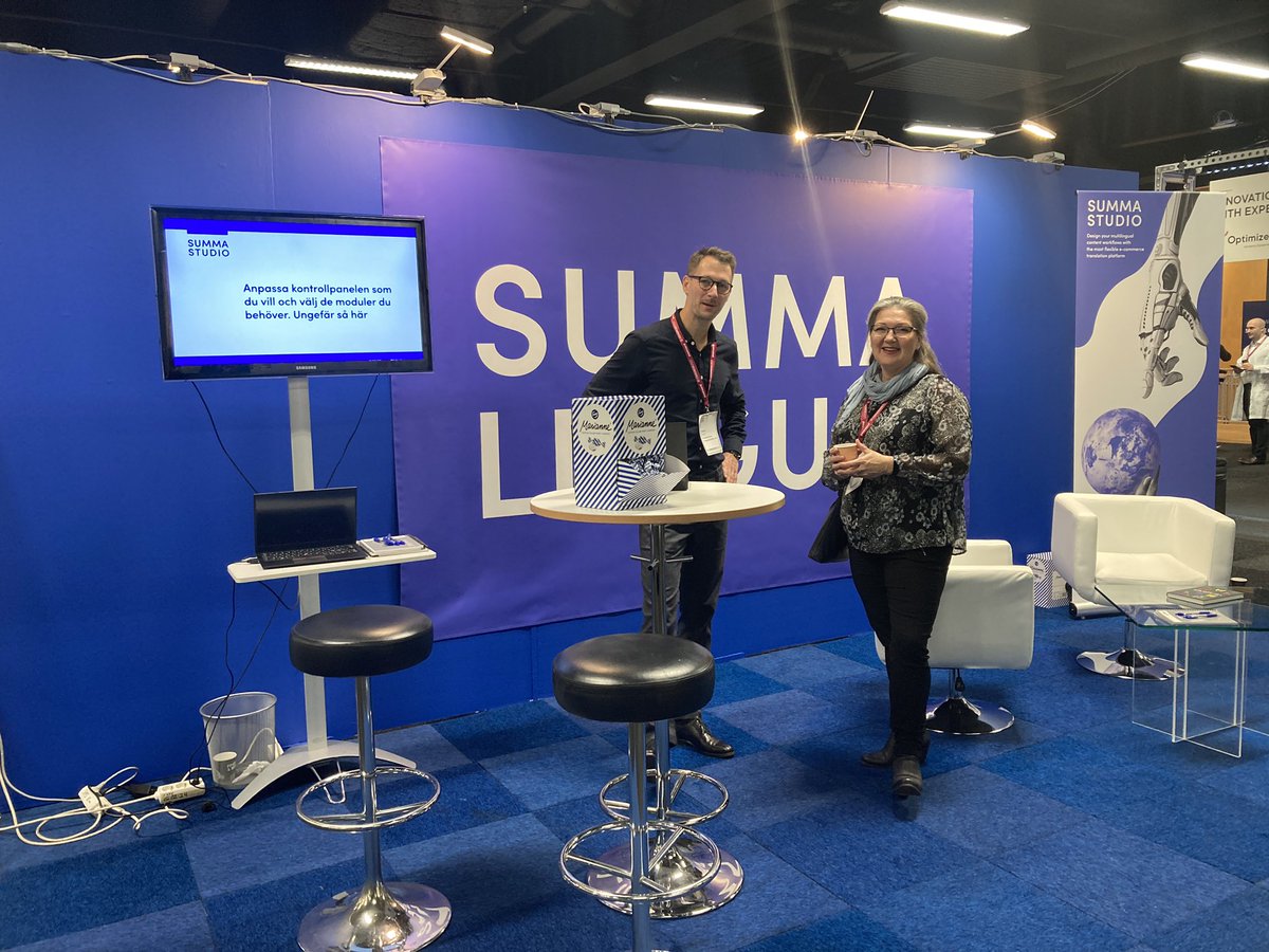 Kom och testa Summa Studio, marknadens mest flexibla plattform för översättning av webbshoppar! Vi finns i monter G02:30 #DCongress2021 #ecommerce #ehandel #svenskdigitalhandel #SummaStudio #SummaLinguaeTechnologies