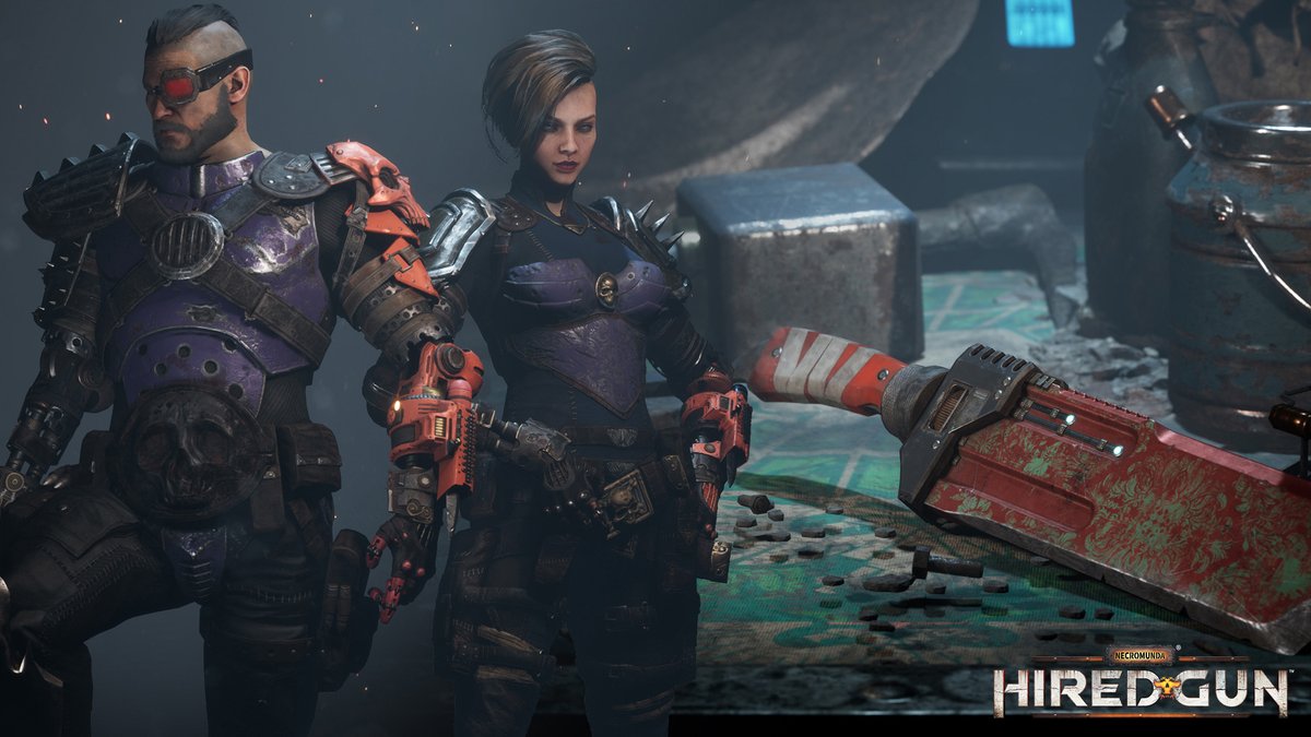 It's time to celebrate the spooky season in the Underhive! 

Get the Hellhound Pack DLC now for FREE on PC and consoles, which includes a new skin for your knife🗡️, your outfit🦾 and your mastiff🐶!