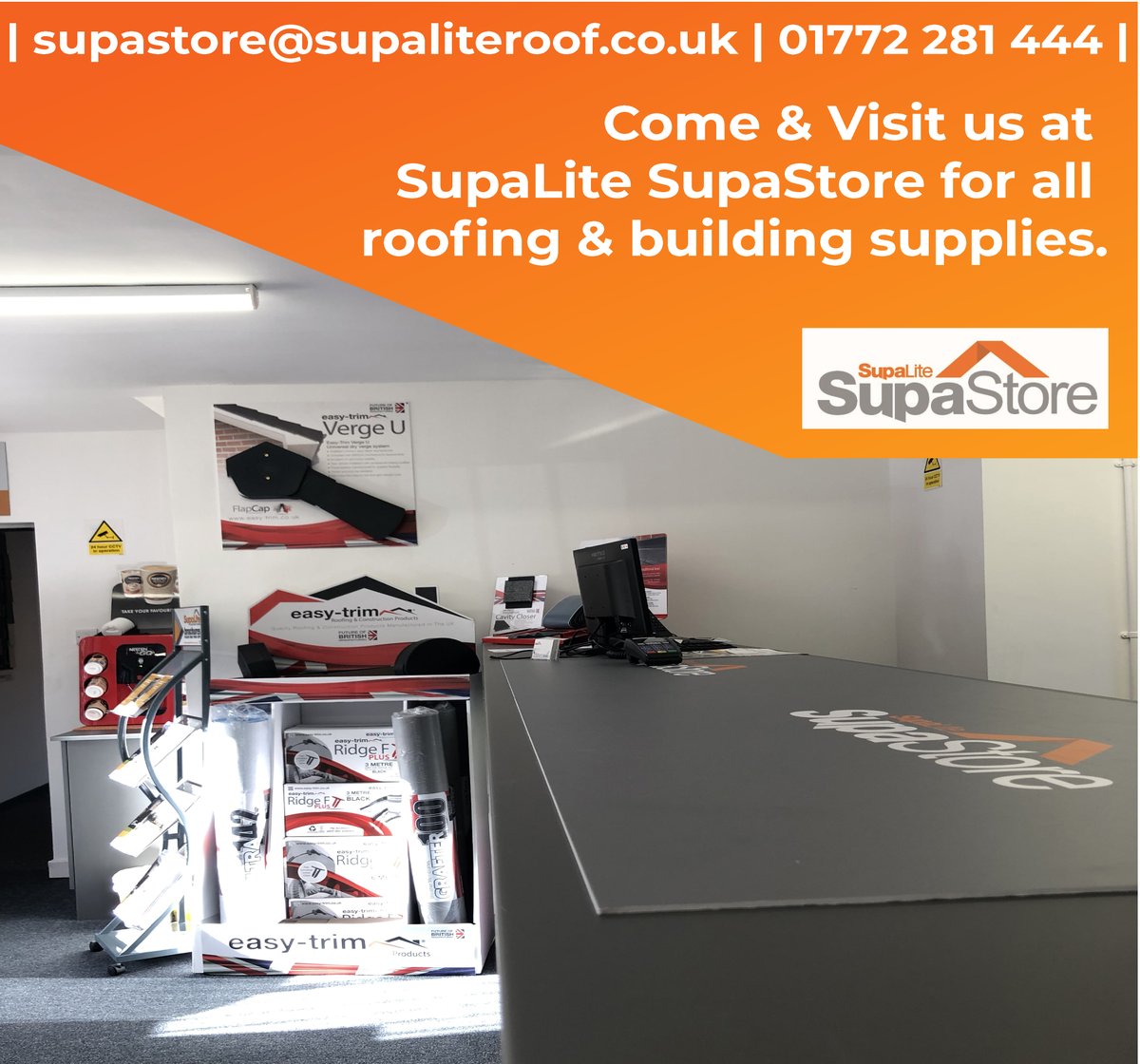 Visit us at 493-494 Holly Place, Preston, PR5 8AX. 🧡