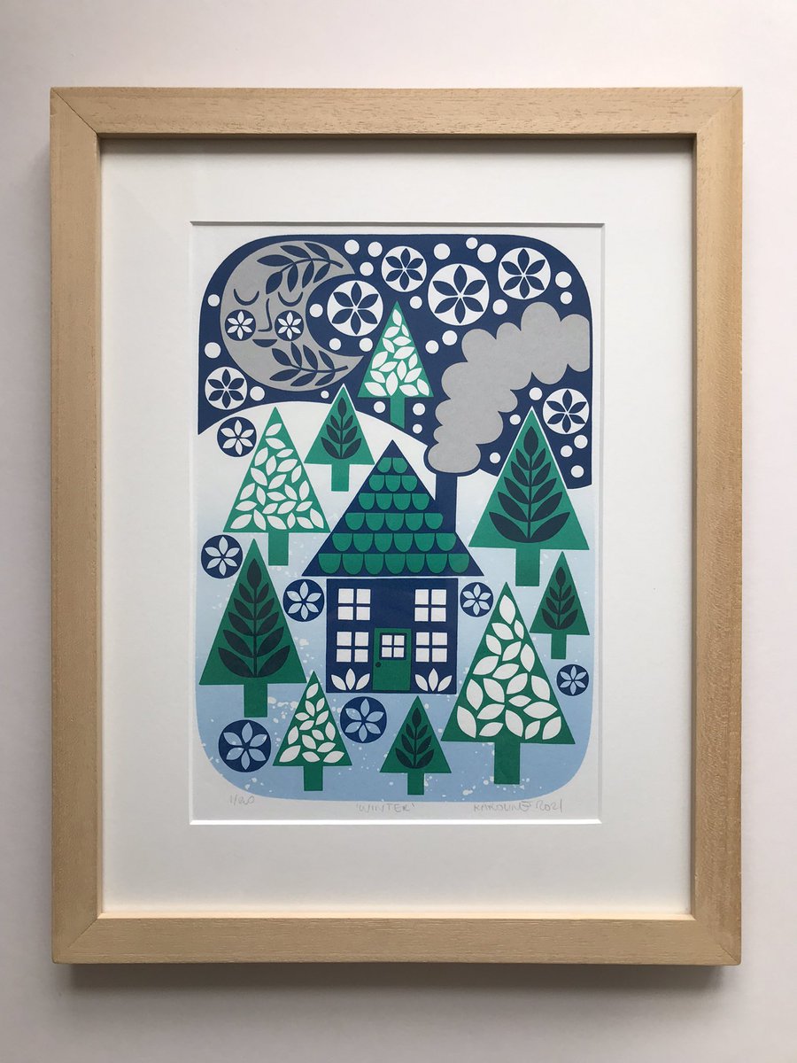 KarolineRerrie's tweet photo. Been working so hard to get ready for the @devonguild #MAKE2021 exhibition! At last the framed prints are on the way to Bovey Tracey. Now there’s just a few more things left to pack &amp; post… then everything is finished, yay! https://t.co/uH2YUf5zaG