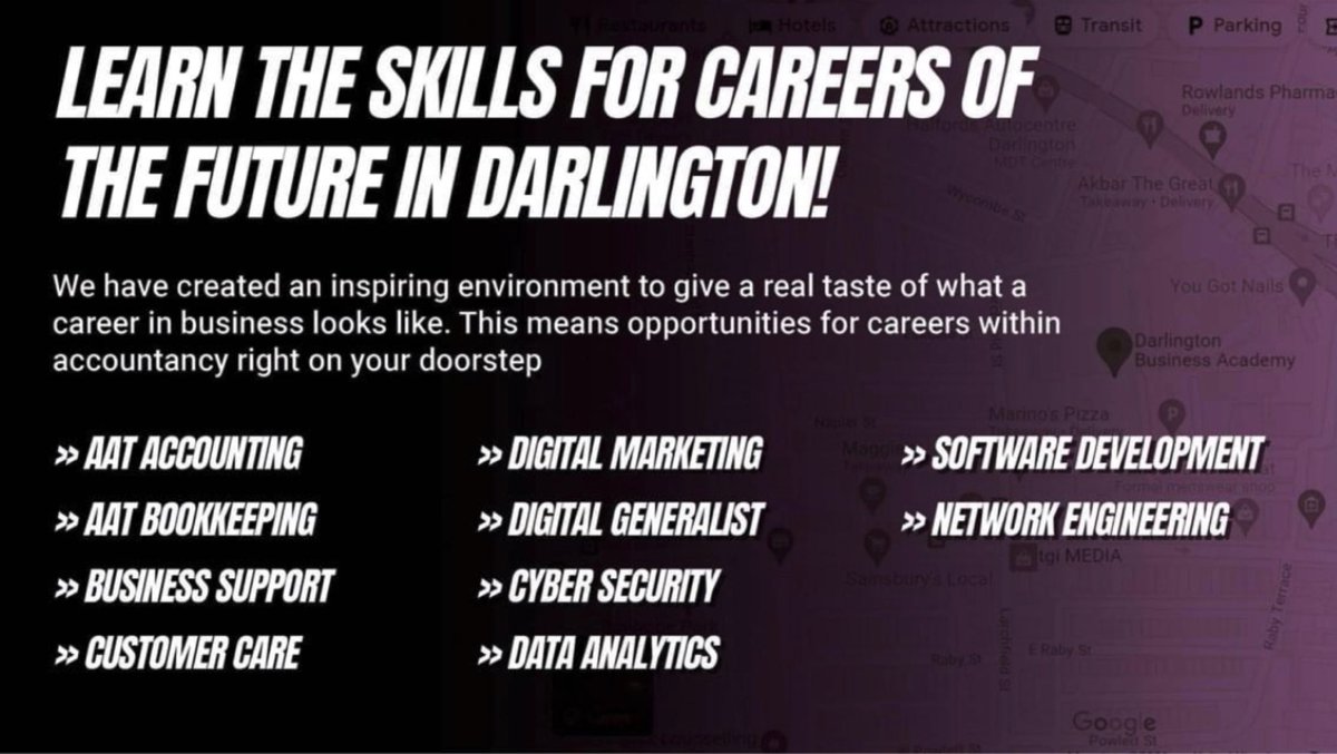 ❗️FULLY FUNDED LOCAL COURSES❗️

Please get in touch if you would like to find out more information on the amazing courses we offer here in our BRAND NEW Learning Curve Group Darlington Business Academy.