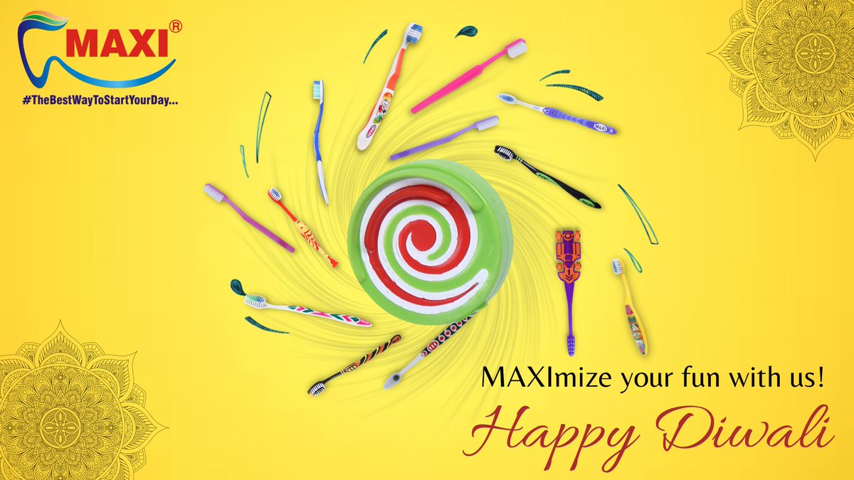 maxioralcare's tweet photo. Have a Crackling Diwali this year which
MAXImize your Smile and Happiness with us.
Wish You and Your Family a Happy &amp; Safe Diwali.
#thebestwaytostartyourday #happydiwali #diwalicreatives #diwalivibes #marioralcare #maxioralcareproducts #creatorspot #TopicalSpot
#TrendingSpot https://t.co/s9MD1g0nPQ