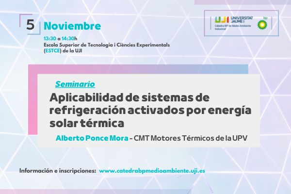 📣𝐒𝐄𝐌𝐈𝐍𝐀𝐑𝐈𝐎 🗓️ 5 de noviembre

𝐀𝐩𝐥𝐢𝐜𝐚𝐛𝐢𝐥𝐢𝐝𝐚𝐝 𝐝𝐞 𝐬𝐢𝐬𝐭𝐞𝐦𝐚𝐬 𝐝𝐞 𝐫𝐞𝐟𝐫𝐢𝐠𝐞𝐫𝐚𝐜𝐢𝐨́𝐧 𝐚𝐜𝐭𝐢𝐯𝐚𝐝𝐨𝐬 𝐩𝐨𝐫 𝐞𝐧𝐞𝐫𝐠𝐢́𝐚 𝐬𝐨𝐥𝐚𝐫 𝐭𝐞́𝐫𝐦𝐢𝐜𝐚

📝Información e inscripciones: bit.ly/3BzfMI9