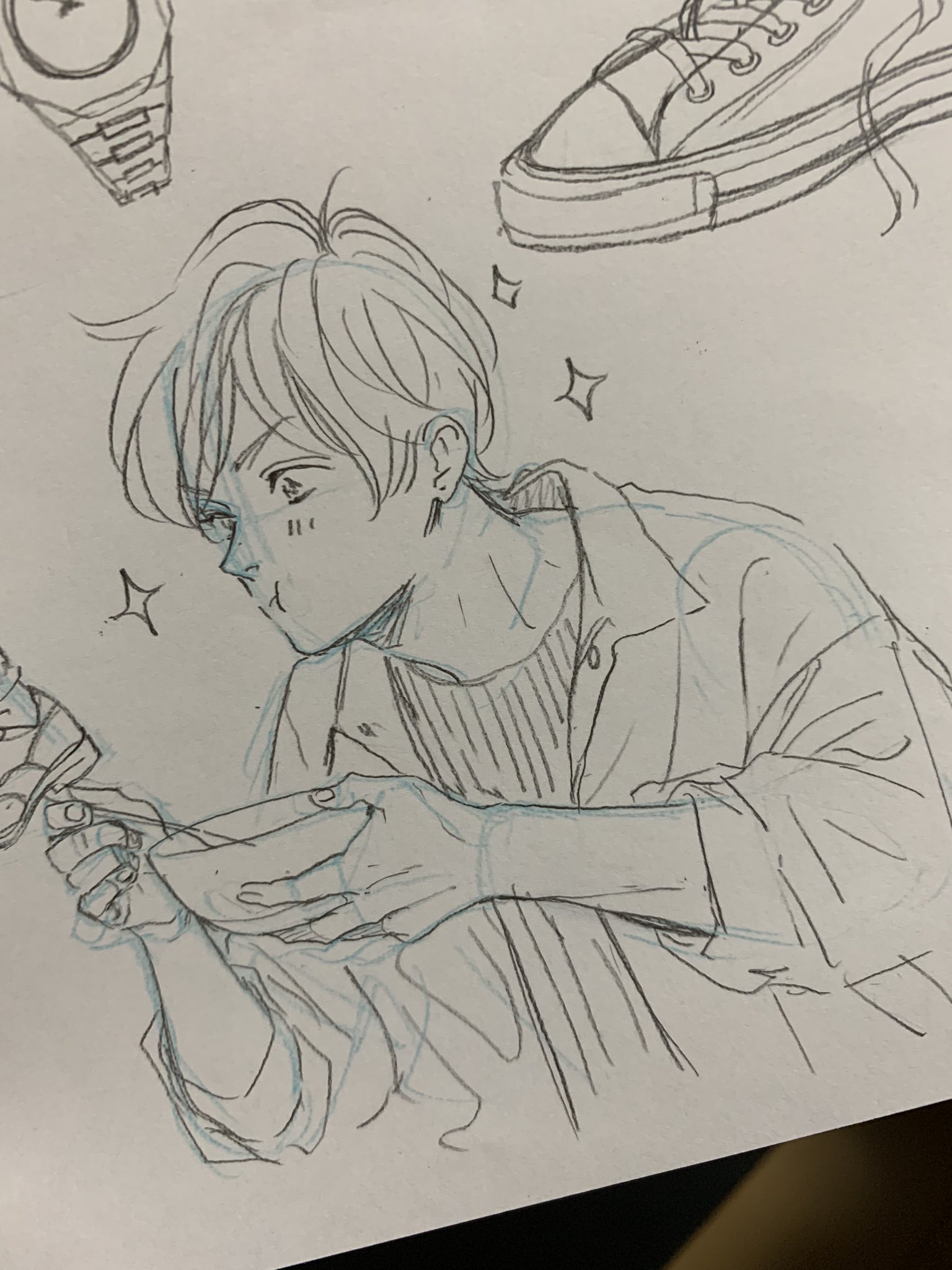 餡蜜 カンナとでっち パルシィで読んでくださってありがとうございました らくがき なんか食べてるでっち