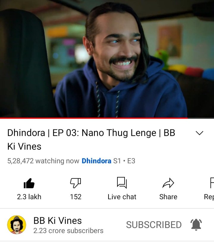 keyur1603's tweet photo. Amazing. Surprising. This episode ended with a cliffhanger. Woah Waiting for the next one. Also 1 to 10 ke scale pe you're an 11.

@Bhuvan_Bam #BBKiVines #Dhindora #titumama https://t.co/2MliKosRCI