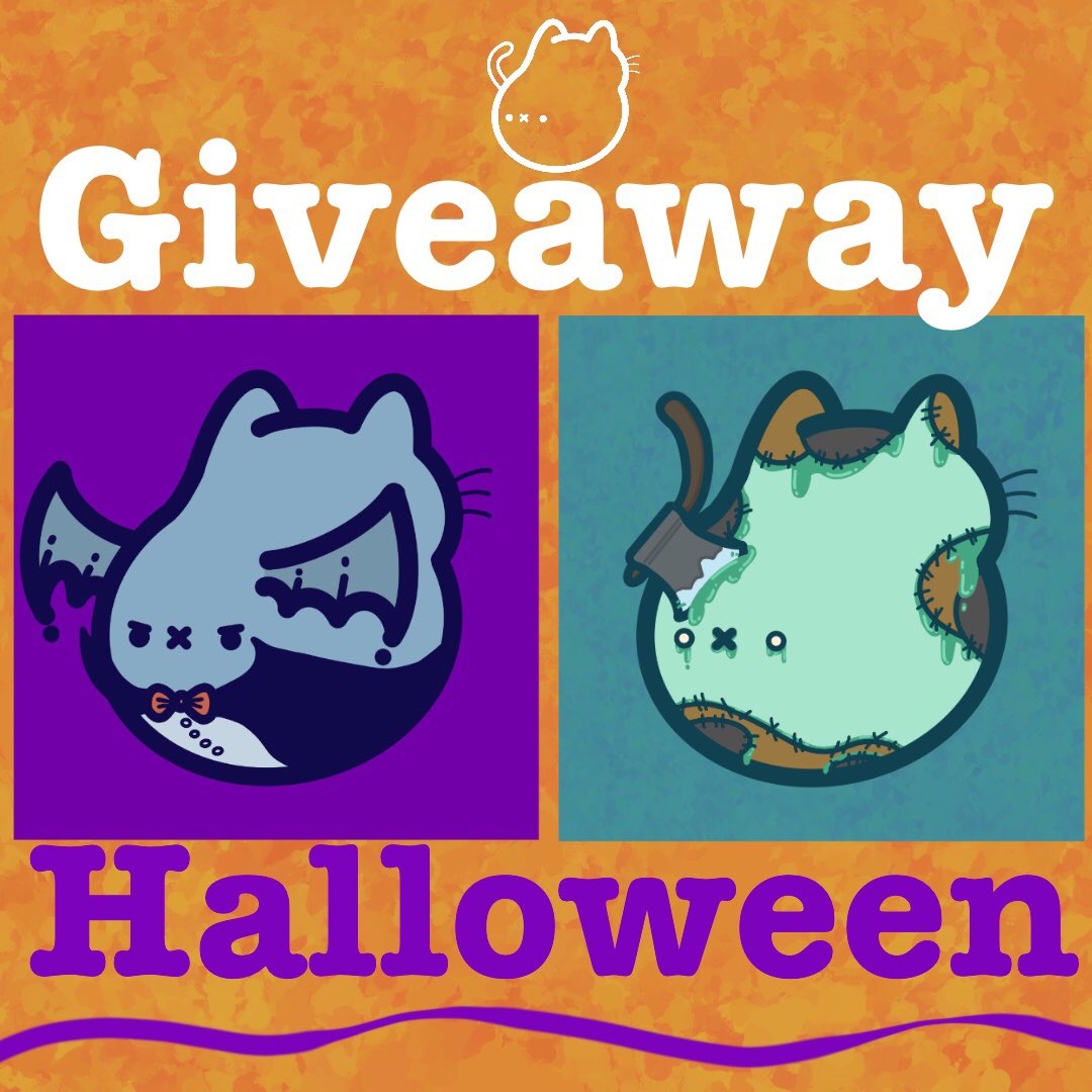 CATASS888's tweet photo. #NFTGiveaway 🔥
#ハロウィン 企画🎃

"CAT ASS." (吸血鬼とゾンビ) 
それぞれ1名様に抽選でプレゼントします🎁😽

応募方法:
①フォロー @CATASS888
②このツイートをいいね❤️+RT🔃
〆切　10/31 23:59(JST)

🐈ご応募お待ちしております🐈‍⬛
#NFT #NFTs #NFTGiveaways #NFTJapan #nftcollector #NFTdrop https://t.co/3ooeTWVCUU