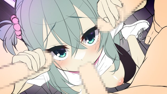 ランニング中、同校の悪い生徒にトイレに連れ込まれて性処理させられる茉優パイのラフその① 