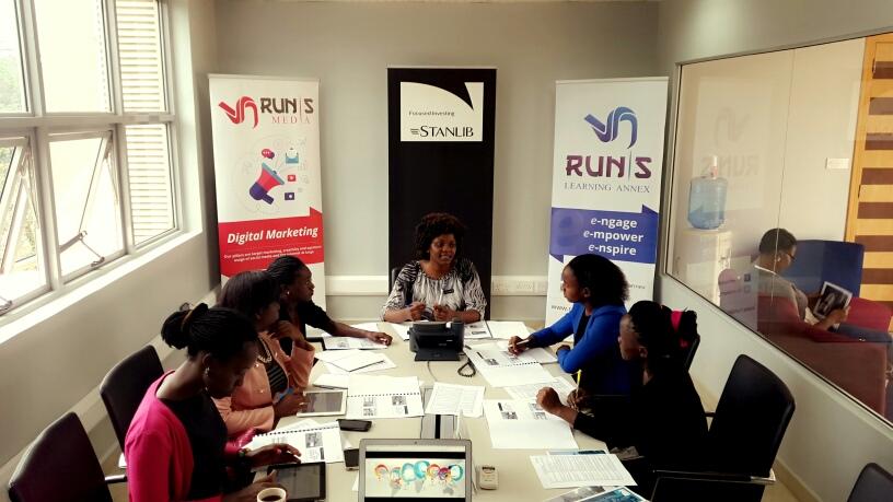 RunisMedia1's tweet photo. #TBThursday : Our Interns undergoing a practical Internship programme session at @stanlibuganda with @SharonTumushabe . #RMLCT21 https://t.co/TsooUTBPO7