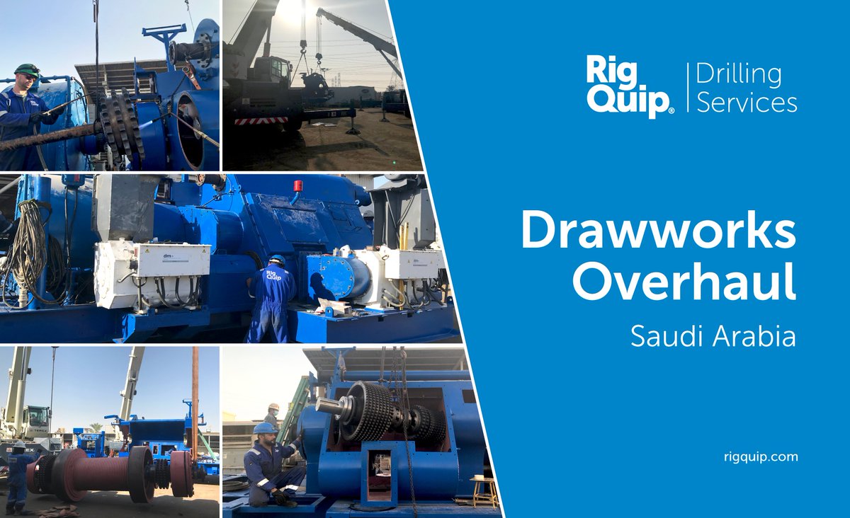 RigQuip's tweet photo. Our Middle East team are hard at work this month, carrying out major overhaul of this Gardner Denver 3000E drawworks for a Saudi Arabia based client. 
https://t.co/1UllEmgy9K
#RigQuip #Saudi #Drawworks #Overhaul https://t.co/nmY5Ja2CIy